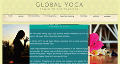 Desktop Screenshot of goglobalyoga.com