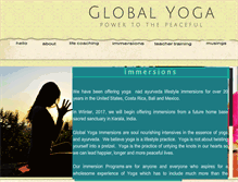 Tablet Screenshot of goglobalyoga.com